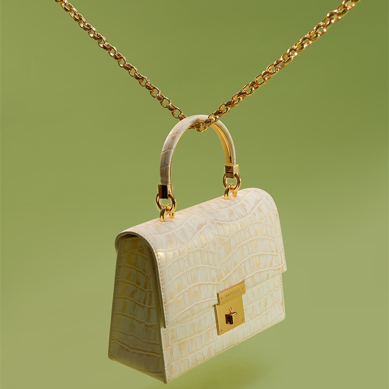 Small Design Pattern Leather Bag Light Luxury Shoulder