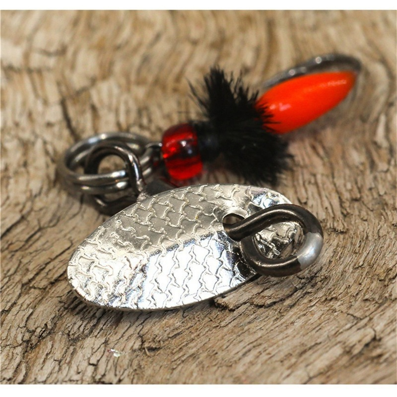 Bionic Poisonous Mosquito Hook 5 Pieces Flying Spinning Sequins Fishing Set Micro-object