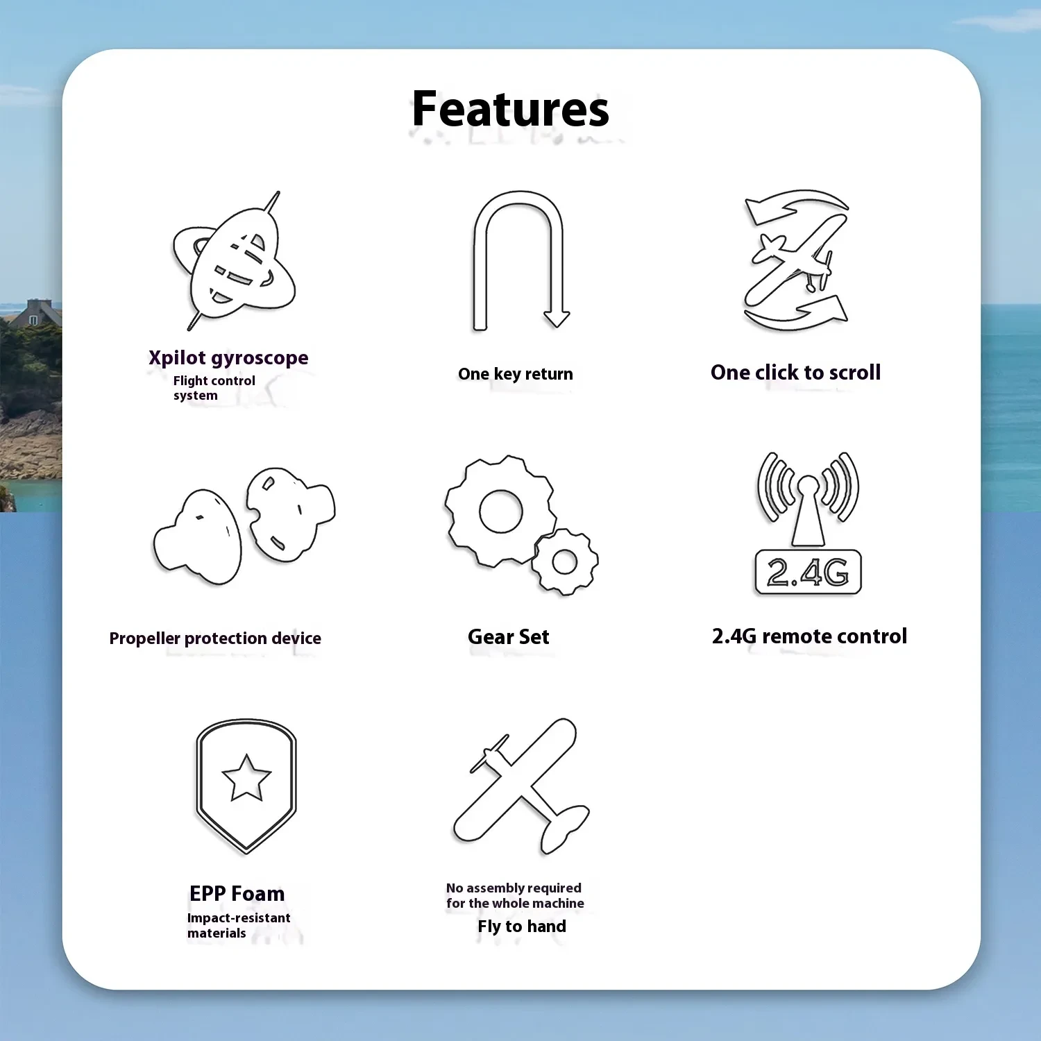 Four-Channel Remote Control Airplane