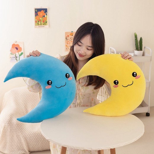 Cute Moon Pillow Plush Toy Doll