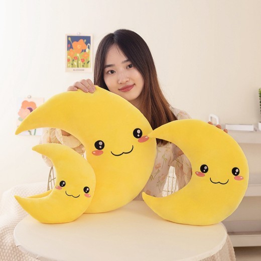 Cute Moon Pillow Plush Toy Doll