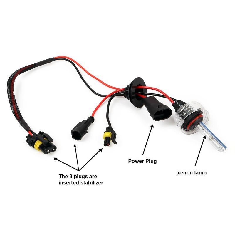 2pcs H3 Xenon Super Vision Hid Head Lamp