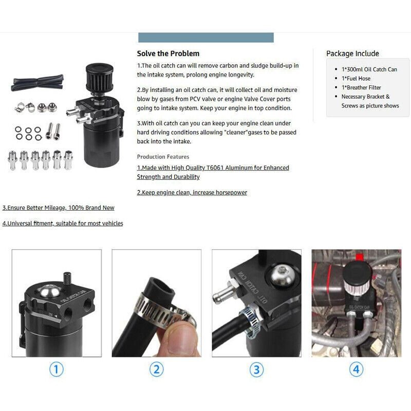 Oil Catcher with Air Filter