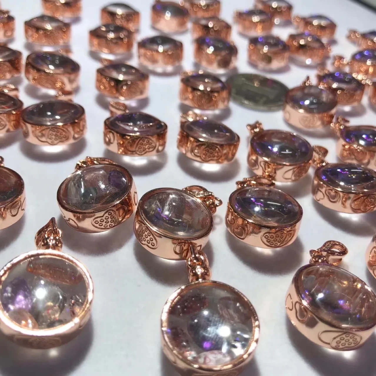 Super Seven Small Rough Stone Pendant Women's Crystal Necklace Small Pendant