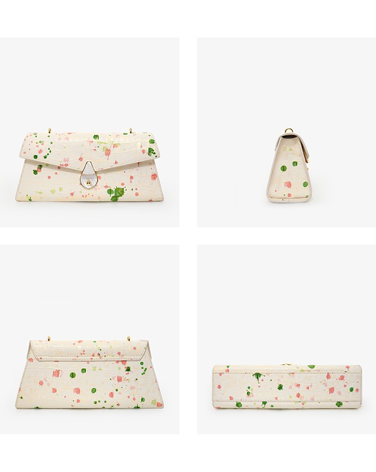 Leather Armpit Bag Summer 18K Gold Chain Shoulder