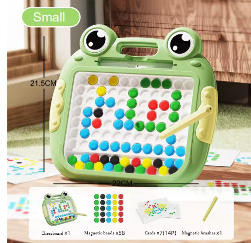 Magnetic Drawing Board for Kids Large Doodle Board with Magnet Beads and Pen Cute Crab Montessori Toys Gift