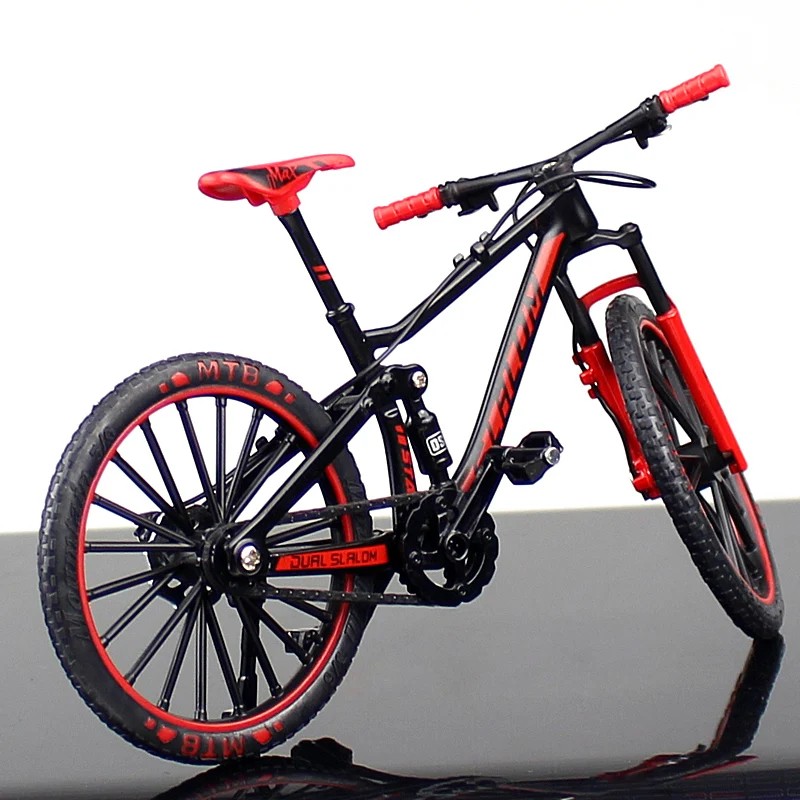 1:10 Mini Alloy Bicycle Model Diecast Metal Finger Racing Mountain Bike