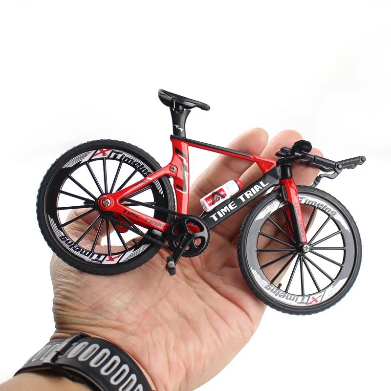 1:10 Mini Alloy Bicycle Model Diecast Metal Finger Racing Mountain Bike
