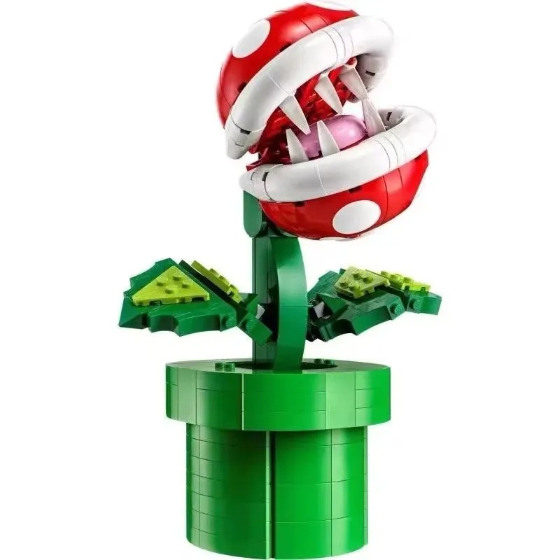 New Piranha Plant Set Building Blocks Game Model Home Decoration Assembling Toy