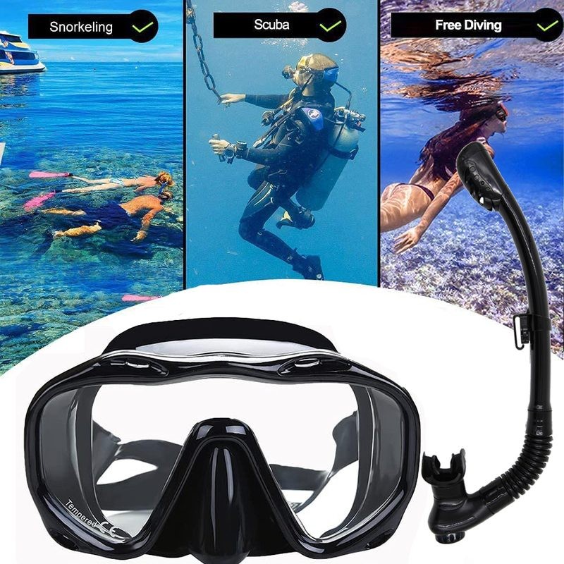Scuba Diving Mask Dive Goggles Snorkel Set