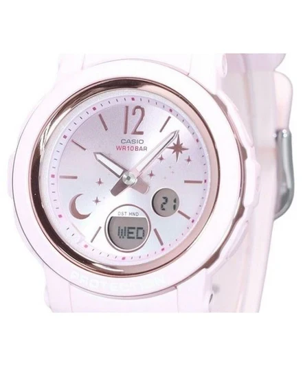 Casio Baby-G Moon And Star Series Analog Digital Resin Strap Pink Dial Quartz BGA-290DS-4A 100M Womens Watch
