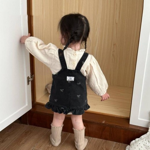 Western Style Denim Skirt Western Style Two-piece Suit