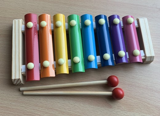 Wooden Children's Eight-tone Percussion Piano Educational Toys