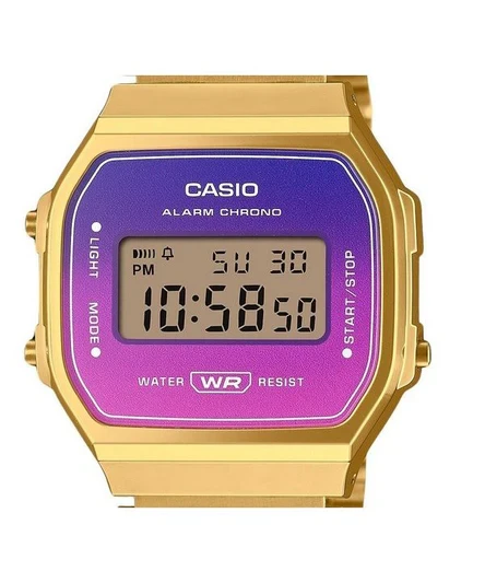 Casio Vintage Digital Gold Tone Stainless Steel Bracelet Quartz A168WERG-2A Unisex Watch