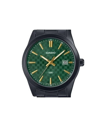 Casio Standard Analog Ion Plated Stainless Steel Green Dial Quartz MTP-VD03B-3A Men's Watch