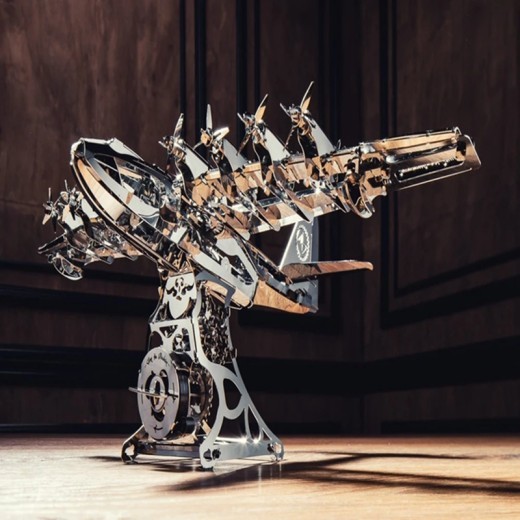 Metal mechanical model airplane assembly toy