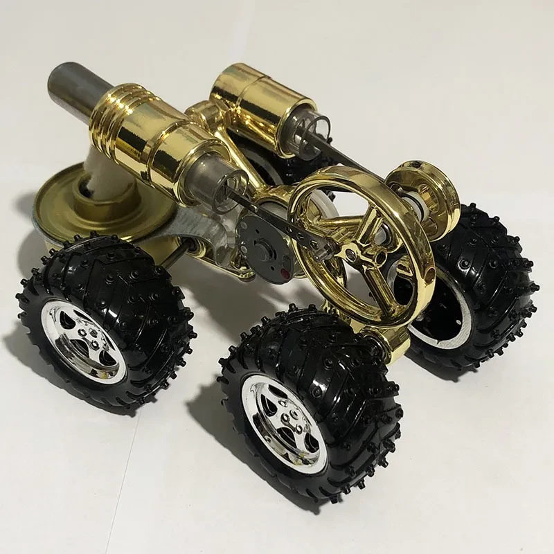 Stirling Engine Miniature Model External Combustion Power Car