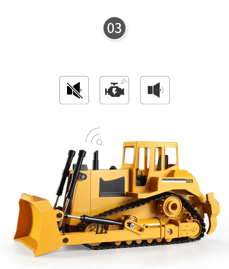 Remote Controlled Bulldozer Electric Crawler Forklift