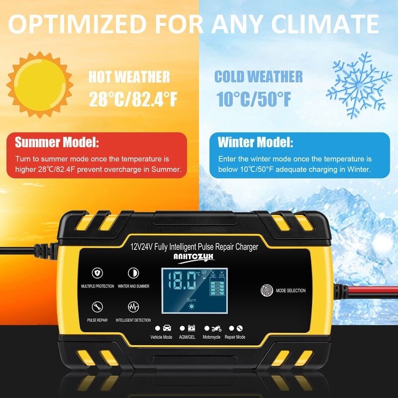 Smart 8A Car Battery Charger