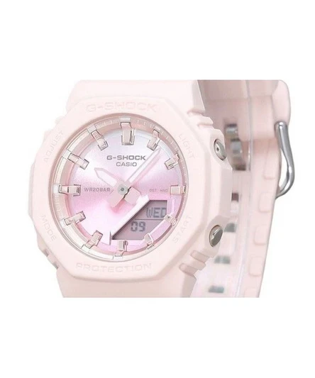 Casio G-Shock Analog Digital Sunset Glow Series Bio Based Resin Strap Pink Dial Quartz GMA-P2100SG-4A 200M Women's Watch