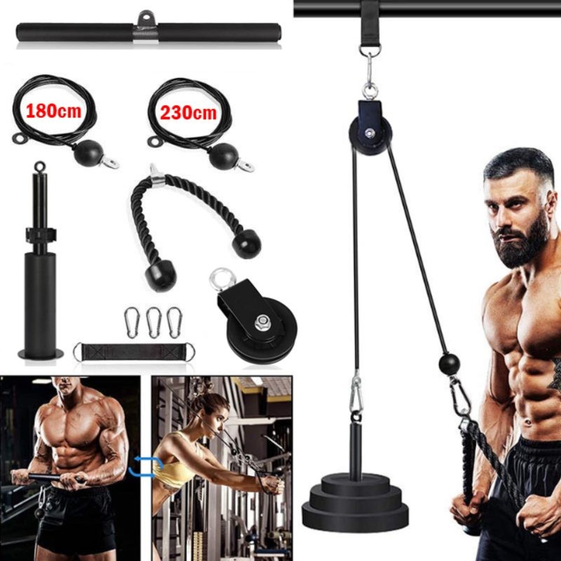 DIY Fitness LAT Lift Pulley System Home Gym