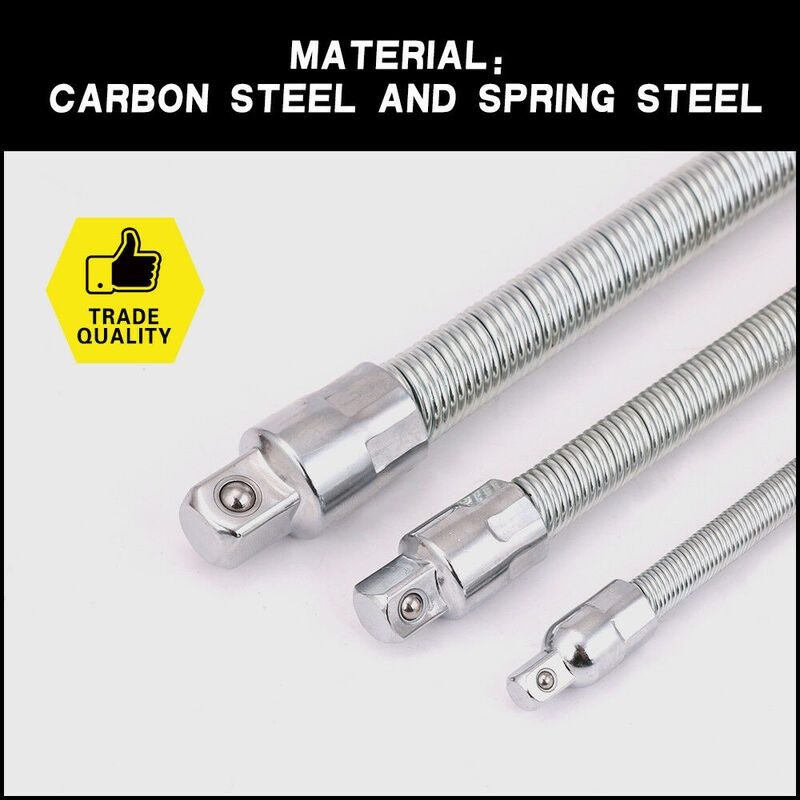 HORUSDY 3-Piece Flexible Socket Extension Bars Shaft Set