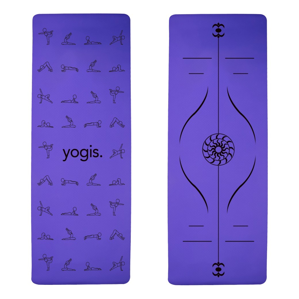 Yoga Mat Posture Line Non-slip Custom Fitness Mat For Beginners Plank Support