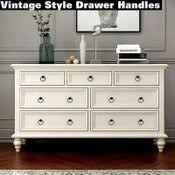 Vintage Cabinet Drawer Handles Ring Knob Round Pulls