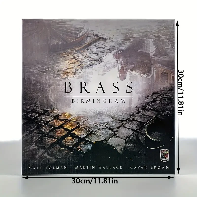 BRASS English Strategy Board Game for Grown Ups - Durable Paper Material