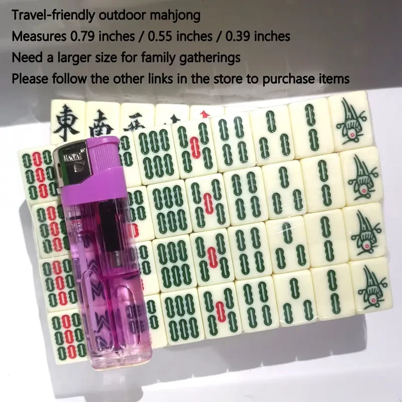 Compact Mahjong Set - Perfect for Travel and On-the-Go Board Games!