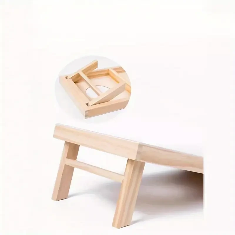 Solid Wood Cornhole Board with 4 Red Bean Bags