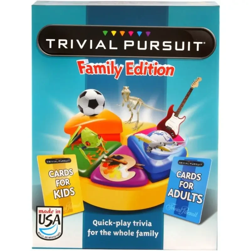 TRIVIAL PURSUIT Family Edition Card Game