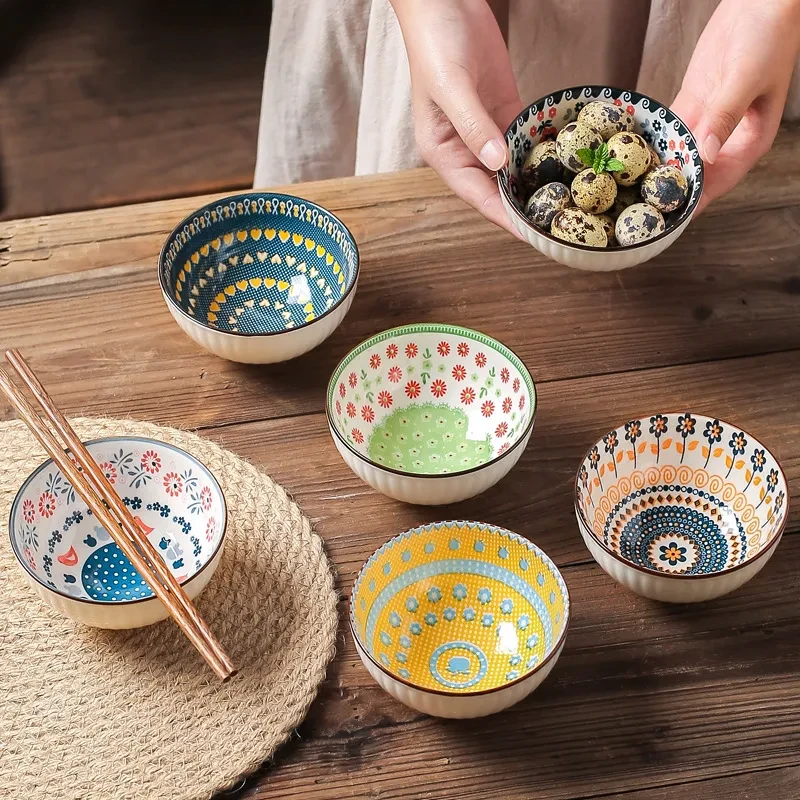 Tableware Ceramic Bowl Household Rice Bowl
