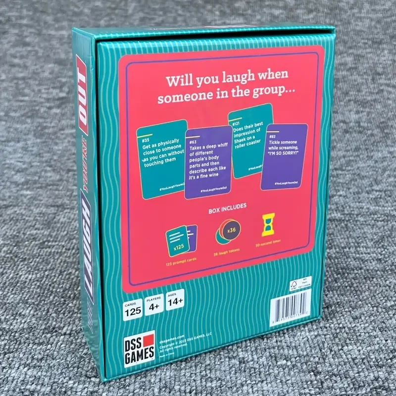 125 Cards for The "You Laugh, You'Re Out" Game - a Fun Party Game