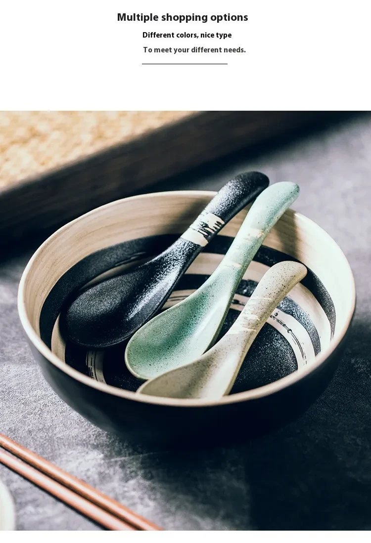 Ceramic Household Restaurant Meal Spoon