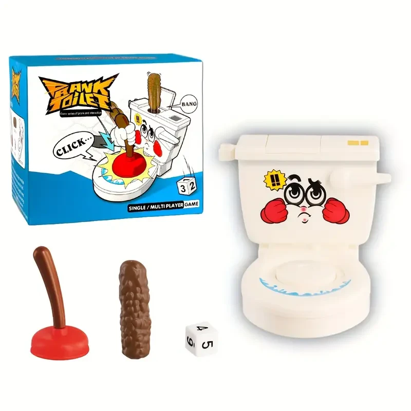 Flying Poop Game - Hilarious Flushing Toilet Novelty Toy