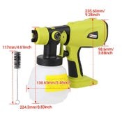 Cordless Spray Gun Paint Sprayer For Ryobi Battery