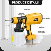 Cordless Spray Gun Paint Sprayer For Dewalt Battery