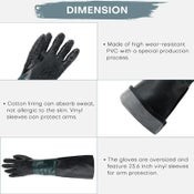 Sandblasting Glove Sand Blaster Gloves with With O Rings and Holder