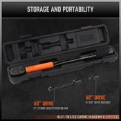 HORUSDY Click Torque Wrench Ratchet Socket Adaptor Extension 1/2" Drive