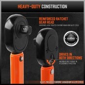 HORUSDY Click Torque Wrench Ratchet Socket Adaptor Extension 1/2" Drive