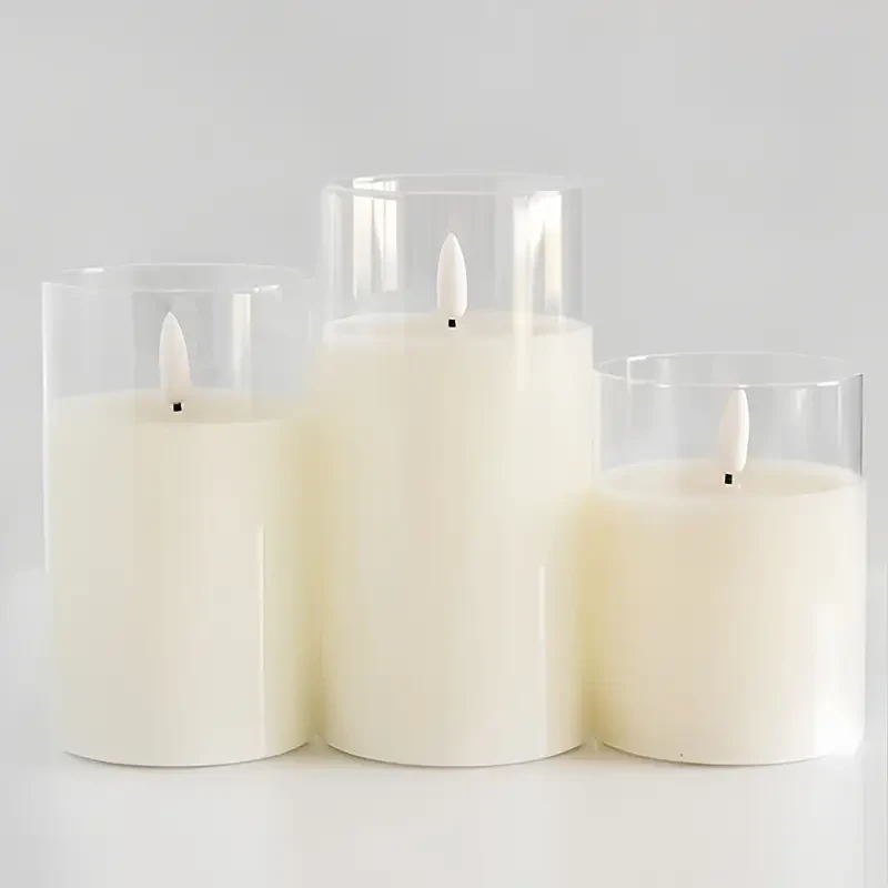 Remote-Controlled LED Flameless Candle Set