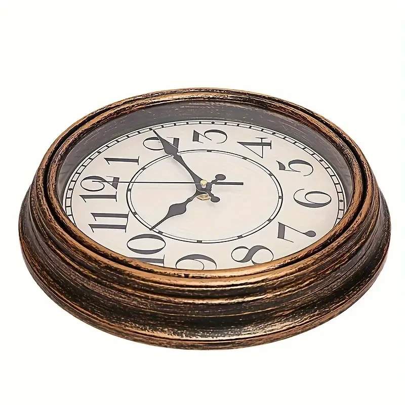 Elegant 29.97cm Vintage Bronze Wall Clock