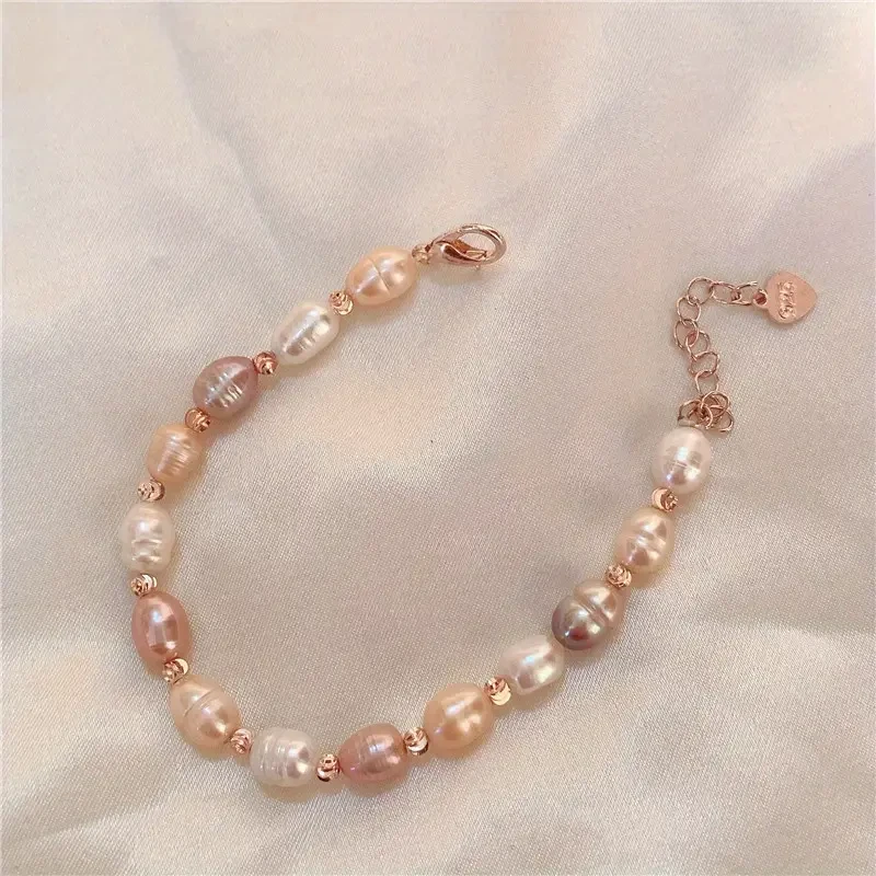 Elegant Simple Freshwater Pearl Bracelet for Women