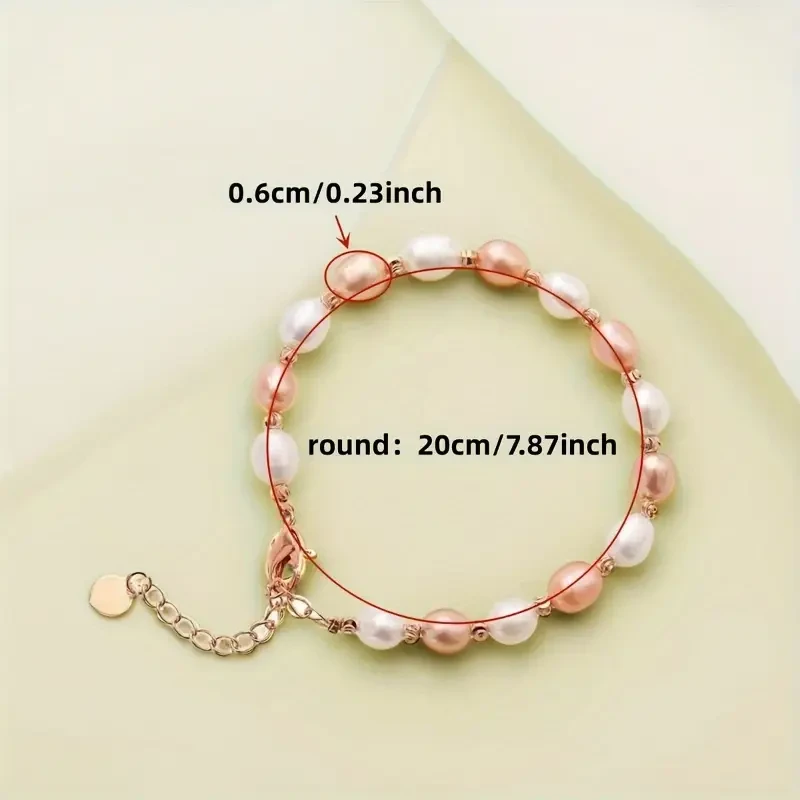 Elegant Simple Freshwater Pearl Bracelet for Women