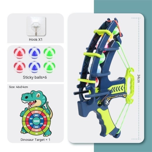 Dinosaur Catapult Sticky Ball Children's Bow And Arrow Toy Shooting