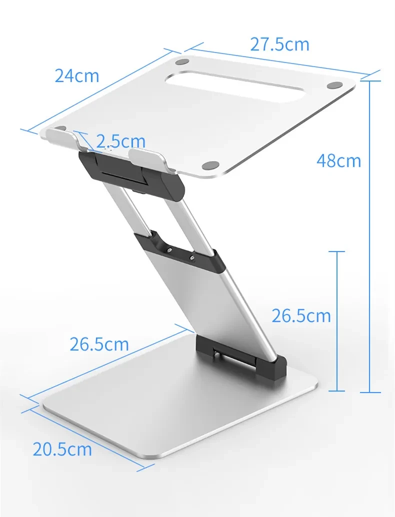 Notebook computer Folding Double-Arm Stepless Stand
