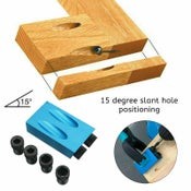 15pcs Pocket Hole Jig Set