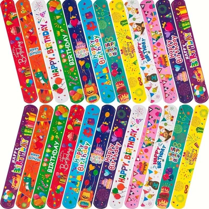 24pcs Birthday Clap Bracelets