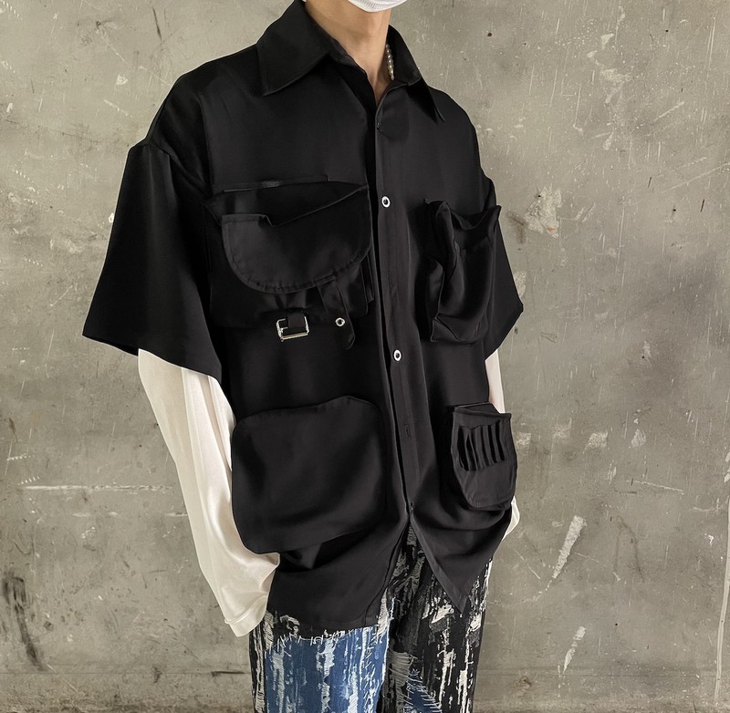 Short-Sleeved Thin Loose Casual Shirt